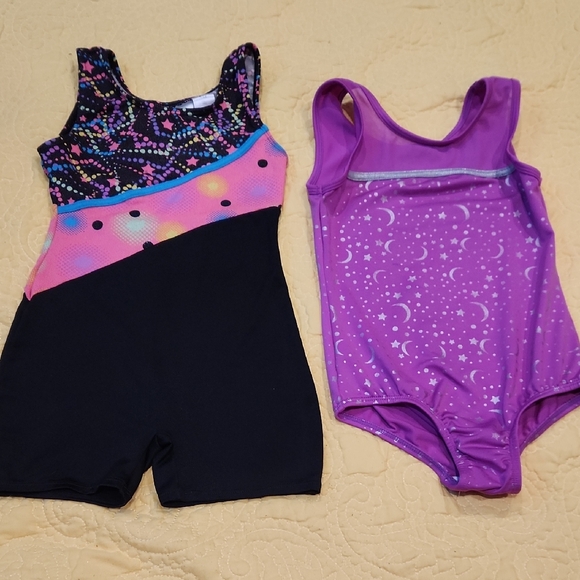 Danskin Other - Danskin Bundle Gymnastics Leotards 6 Girls Lot